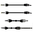 2010 Nissan Rogue - Front and Rear, Driver and Passenger Side Axle Assembly, FWD, 2.5L 4Cyl