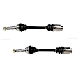 SET-GSPNCV66001-2 Front, Driver and Passenger Side Axle Assembly - Set of 2
