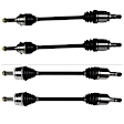 SET-GSPNCV66015-4 Front and Rear, Driver and Passenger Side Axle Assembly - Set of 4, 2.5L, 4Cyl