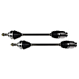 SET-GSPNCV66501-2 Front, Driver and Passenger Side Axle Assembly - Set of 2