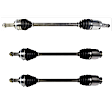 SET-GSPNCV66501-3A Front, Driver and Passenger Side and Rear, Driver Side Axle Assembly - Set of 3