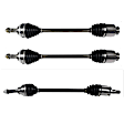 SET-GSPNCV66501-3B Front, Driver and Passenger Side and Rear, Driver Side Axle Assembly - Set of 3