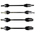 SET-GSPNCV66501-4D Front and Rear, Driver and Passenger Side Axle Assembly - Set of 4