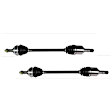 SET-GSPNCV66503-2 Front, Driver and Passenger Side Axle Assembly - Set of 2