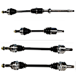SET-GSPNCV69017-4E Front and Rear, Driver and Passenger Side Axle Assembly - Set of 4, 3.5L, 6Cyl