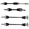 SET-GSPNCV69039-4 Front and Rear, Driver and Passenger Side Axle Assembly - Set of 4, 3.3L, 6Cyl