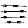 SET-GSPNCV69049-4 Front and Rear, Driver and Passenger Side Axle Assembly - Set of 4 FWD, 3.5L, 6Cyl