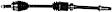 SET-GSPNCV69049-4 Front and Rear, Driver and Passenger Side Axle Assembly - Set of 4 FWD, 3.5L, 6Cyl