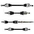 SET-GSPNCV69104-4 Front and Rear, Driver and Passenger Side Axle Assembly - Set of 4