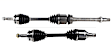2008 Scion xB - Front, Driver and Passenger Side Axle Assembly, 2.4L 4Cyl