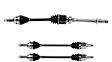 SET-GSPNCV69582-3 Front, Passenger Side and Rear, Driver and Passenger Side Axle Assembly - Set of 3 FWD