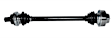 SET-GSPNCV72022-4 Front and Rear, Driver and Passenger Side Axle Assembly - Set of 4, 1.8L, 4Cyl