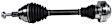 SET-GSPNCV72022-4 Front and Rear, Driver and Passenger Side Axle Assembly - Set of 4, 1.8L, 4Cyl