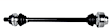 SET-GSPNCV72022-4 Front and Rear, Driver and Passenger Side Axle Assembly - Set of 4, 1.8L, 4Cyl