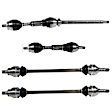 SET-GSPNCV73006-4 Front and Rear, Driver and Passenger Side Axle Assembly - Set of 4 FWD, 2.5L, 5Cyl