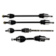 SET-GSPNCV83001-4B Front and Rear, Driver and Passenger Side Axle Assembly - Set of 4, 3.2L, 6Cyl