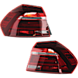 Driver and Passenger Side, Outer LED Tail Light, With bulb(s), OE Replacement, CAPA Certified