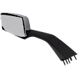 Driver and Passenger Side Mirror, Manual Adjust, Non-Heated, Non-Folding, Chrome, No Signal Light, No Memory, No Puddle Light, No Auto-Dim, No Blind Spot Feature