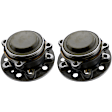 SET-GXL2053340400-2 Front, Driver and Passenger Side Wheel Hub, 5 Lugs