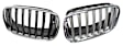 SET-GXL51137157688-A Grille Insert, Chrome Shell with Black and Gray Insert