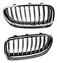 SET-GXL51137412324 Base Grille Insert, Chrome Shell with Black Insert