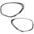 SET-GXL51139813824 Driver and Passenger Side Headlight Bezel, Chrome
