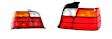SET-GXL63211393432 Driver and Passenger Side Halogen Tail Light, Without bulb(s), OE Replacement, Sedan