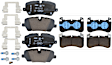 SET-GXLLR138646-B Front and Rear Semi-metallic Brake Pad Set