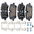 SET-GXLLR138646-B Front and Rear Semi-metallic Brake Pad Set