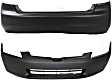 Sedan Front and Rear Primed Bumper Cover