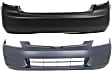 Sedan Front and Rear Primed Bumper Cover CAPA Certified