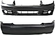 Front and Rear Primed Bumper Cover