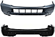 Front and Rear Primed Bumper Cover