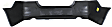 Front and Rear Primed Bumper Covers, Sedan