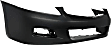 Front and Rear Primed Bumper Covers, Sedan