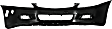 Front and Rear Primed Bumper Covers, Sedan