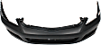 Front and Rear Primed Bumper Covers, Sedan