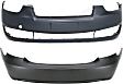 Front and Rear Primed Bumper Cover
