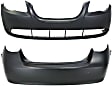 Sedan Front and Rear Primed Bumper Cover