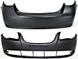 2007 Hyundai Elantra - Front and Rear Primed Bumper Cover, Sedan, CAPA Certified