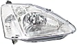 Driver and Passenger Side Halogen Headlight, Without bulb(s), OE Replacement, Hatchback