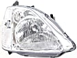 Driver and Passenger Side Halogen Headlight, Without bulb(s), OE Replacement, Hatchback