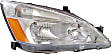 2007 Honda Accord - Driver and Passenger Side Halogen Headlight, With bulb(s), OE Replacement, Sedan