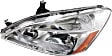 2007 Honda Accord - Driver and Passenger Side Halogen Headlight, With bulb(s), OE Replacement, Sedan