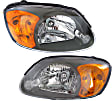 Driver and Passenger Side Halogen Headlight, With bulb(s), OE Replacement