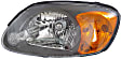 Driver and Passenger Side Halogen Headlight, With bulb(s), OE Replacement