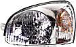 Driver and Passenger Side Halogen Headlight, With bulb(s), OE Replacement
