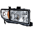 Driver and Passenger Side Halogen Headlight, Without bulb(s), OE Replacement, CAPA Certified