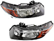 Driver and Passenger Side Headlights, with Bulbs, Halogen, Coupe, 5 Speed, Manual Transaxle