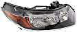 Driver and Passenger Side Headlights, with Bulbs, Halogen, Coupe, 5 Speed, Manual Transaxle